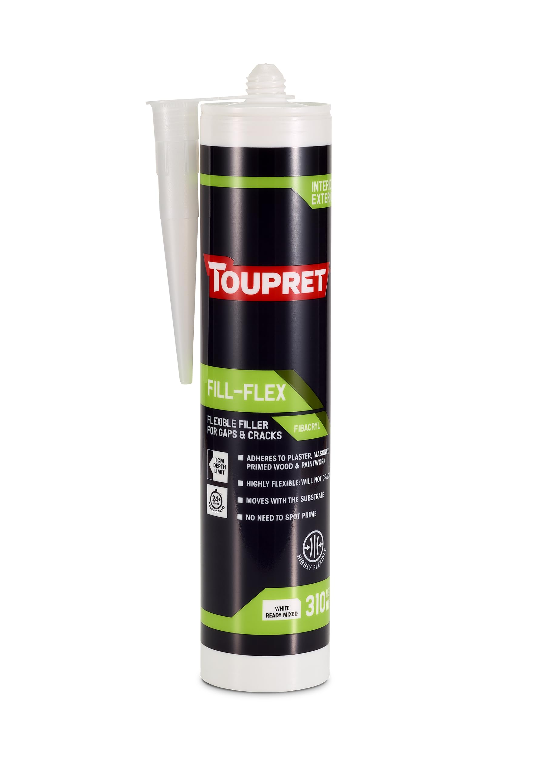 310ml Toupret Fill-Flex Flexible Filler for Gaps and Cracks Fibacryl