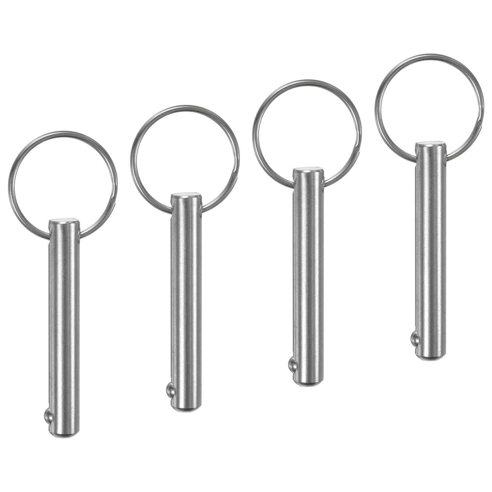M METERXITY 4-Pack Quick Release Pins, 5/16" [8mm] Diameter, 1.57" [40mm] Usage Length Bimini Top Pin for Shipbuilding/Boat/Trailer, 2.17" [55mm] Total Length 304 Stainless Steel Hardware Pins
