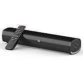 HDMI Sound Bar Smart TV, Home Theater Surround Sound Bars, TV Speakers Sounds Bar Bluetooth HDMI AUX OPT COAX USB Home Audio Surrounds Sounds System For PC Projector Game News/Music/Movie, Black