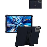 for Blackview MEGA 8（13 Inch） Android 16 Tablet Protective case,Shockproof Lightweight Silicone Protective Cover with Stand,Child-Friendly Protection,Easy to Clean Design,Black