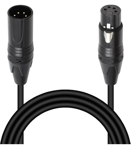 Amazon.com: CablesOnline, 2ft. XLR 4-Pin Female to XLR 4-Pin Male