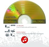 Maxell CD-R 80 Gold Music Recordable CD Discs 50pk Spindle view 4