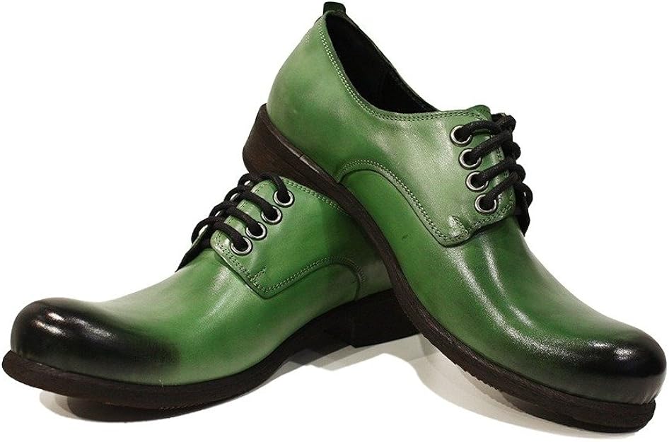 mens green leather dress shoes