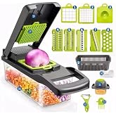 Fatiador de Legumes 16 em 1 Cortador Ralador Picador Multifuncional Cozinha com Lâminas Inox Premium