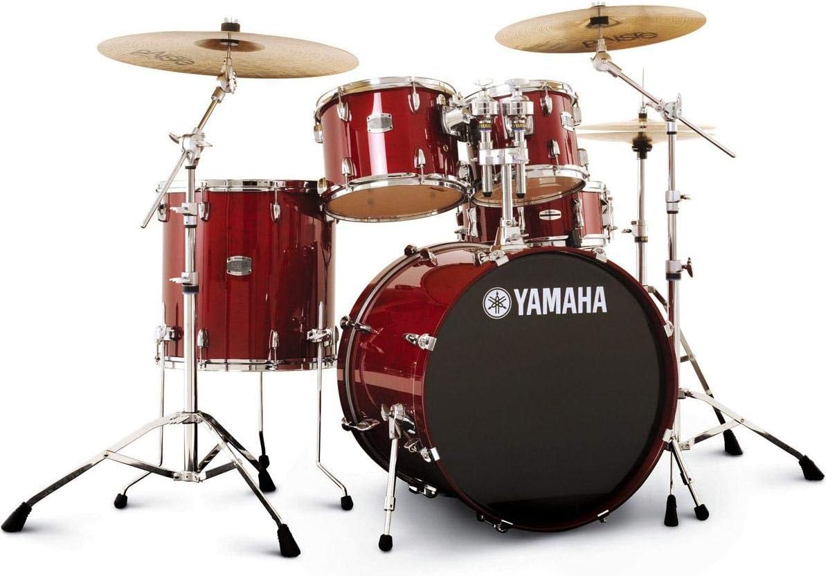 Yamaha Stage Custom Birch Drum Set Cranberry Red Musical