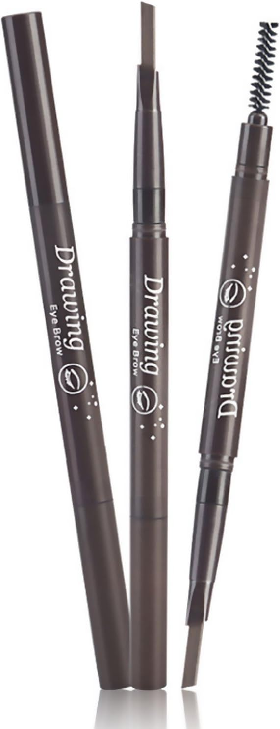 Levieya Brand Eyebrow Pencil, Waterproof and Double-ends With Brush (5 Colors: Black, Brown, Light Brown, Dark Brown, Grey)