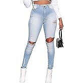 70s Bell Bottom Jeans for Women Elastic High Waisted Raw Hem Denim Pants Classic Vintage Flared Jeans