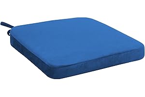 mudilun Chair Cushions for Dining Chairs 16 * 16inch Kitchen Chair Pads with Ties and Non-Slip Bottom Easy to Clean Indoor Dining Backing Seat Cushions Set of 1