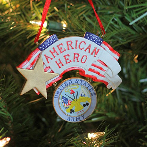 4.25" "American Hero" US Army Christmas Ornament for Personalization