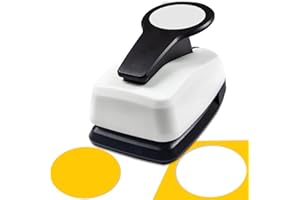 HKKYO Circle Punch 2 inch, Circle Paper Punch, Hole Puncher for Crafts, 2 inch Hole Punch, Large Hole Punches, Circle Punches for Paper Crafts, Circle Hole Punch, Circle Puncher, Circle Cutter for Scrapbook