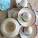 Crazy Night Natural Straw Mini Sombrero Mini Mexican hat,Tabletop Party Supplies,Fiesta Party Birthday Party Decorations Cinco de Mayo Party(Pack of 6)
