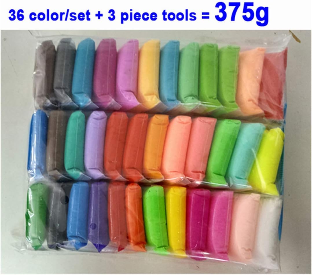 Polymer Light Clay Slime Fluffy Soft Plasticine Toy Modelling Clay Playdough Slimes Toys DIY Clay Kid Gift, 375G