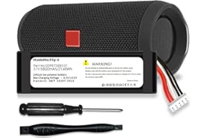CONQTO (5800mAh) Battery for Flip 4, High Capacity Replacement Battery Compatible with JBL Flip 4, Flip 4 Special Edition, for JBL GSP872693 01