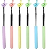 Azureal 6PCS Pointer Finger Stick, Extendable Colorful Finger Pointer Stick, Mini Retractable Teacher Pointer for Presentation, Whiteboard, Blackboard, Classroom Supplies(5 Color)