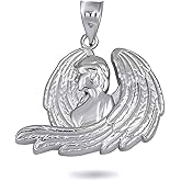 Claddagh Gold Zodiac Character Symbol Astrology Pendant 925 Sterling Silver Parent