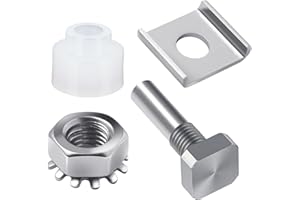 GGTE Glass Shower Door Repair Kit with Pivot Pin Kit and Bushing - Replacement Parts for Shower Doors, Silvery