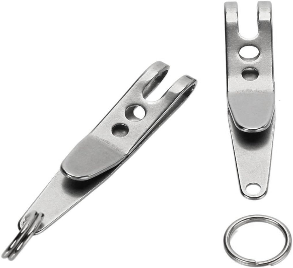 Globalflashdeal 2 Pcs Multi-Purpose EDC Suspension Clip Quickdraw Hanger Holder Keyring Keychain Outdoor Sports Tool