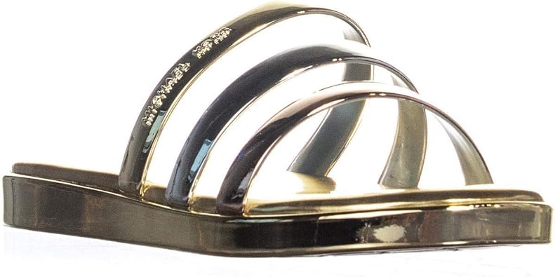 michael kors keiko metallic slide