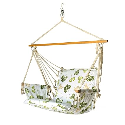 Slack Jack Safari Fabric Swing (White, Green and Brown)