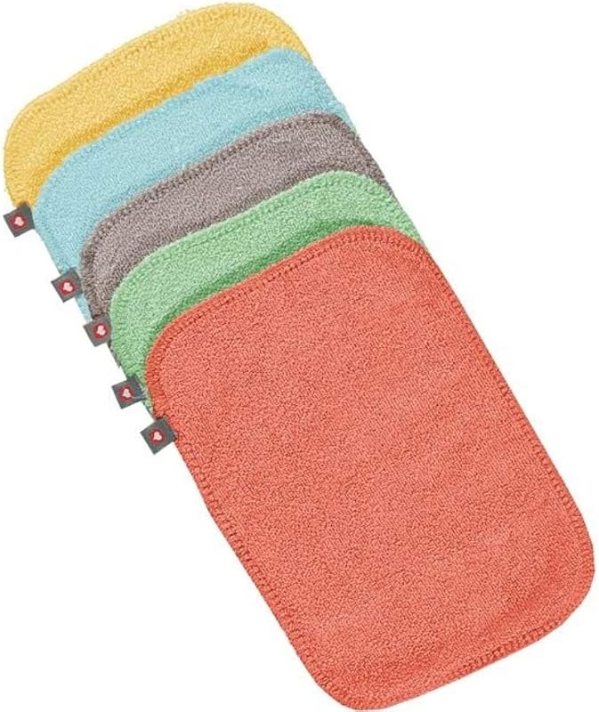 Toalhitas de bambu laváveis e reutilizáveis para bebés, pacote de 10 unidades, bolo