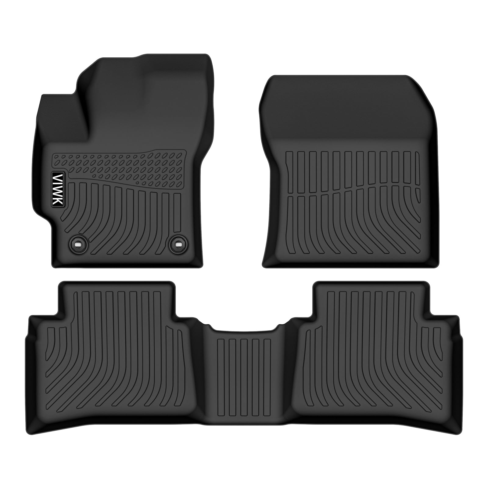 VIWIK Floor Mats for Toyota Corolla 2025 2024 2023 2022 2021 2020, Anti Slip 3D Floor Liners, TPE Waterproof Car Mats, Custom Fit All Weather Protection for 2020-2024 Corolla Sedan, Front & Rear Image
