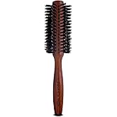 Spornette Deville Boar Bristle Round Brush for Women - Round Hair Brush for Blow Drying, Curling & Styling - Adds Shine, Volume & Lift to All Hair Types (2 Inch)