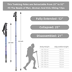 Aihoye Trekking Poles, Collapsible Lightweight