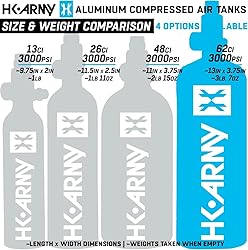 HK Army Aluminum Compressed Air HPA Paintball Tank