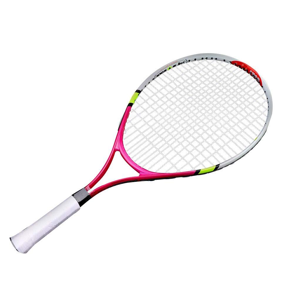TOPINCN Tennis Racket Super Light Weight Junior Tennis Training Racquet for Kids Beginners Training Practice - 1 Carrying Bag Included(Rose Red)