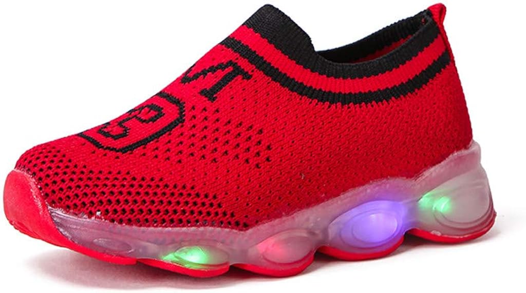 Baby Wrestling Schuhe Mit LED Licht - Netzstoff Sportschuhe Größe 6