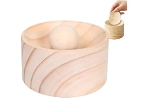 Dumpling Maker - Dumpling Skin Maker | Dumplings Wrapper Makers, Non-Stick Wooden Manual Kitchen Gadgets, Hand Dough Presser 