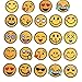 Ximkee Assorted Color Smile Cry Happy Cool Expression Alphabet A-Z Letters Appliques Iron on Patches (Expression 24pcs)