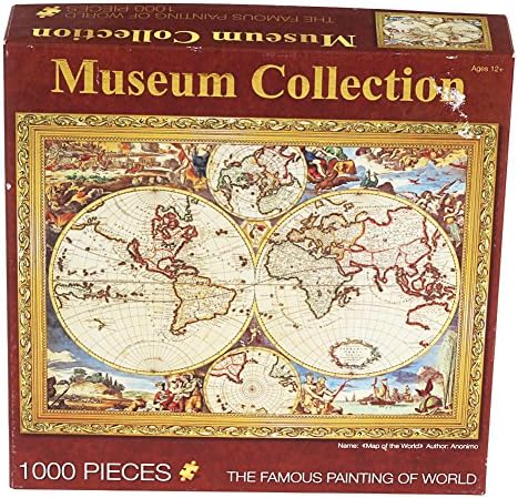 HSL 1000pcs World Map Shape - Wooden Creative Puzzle