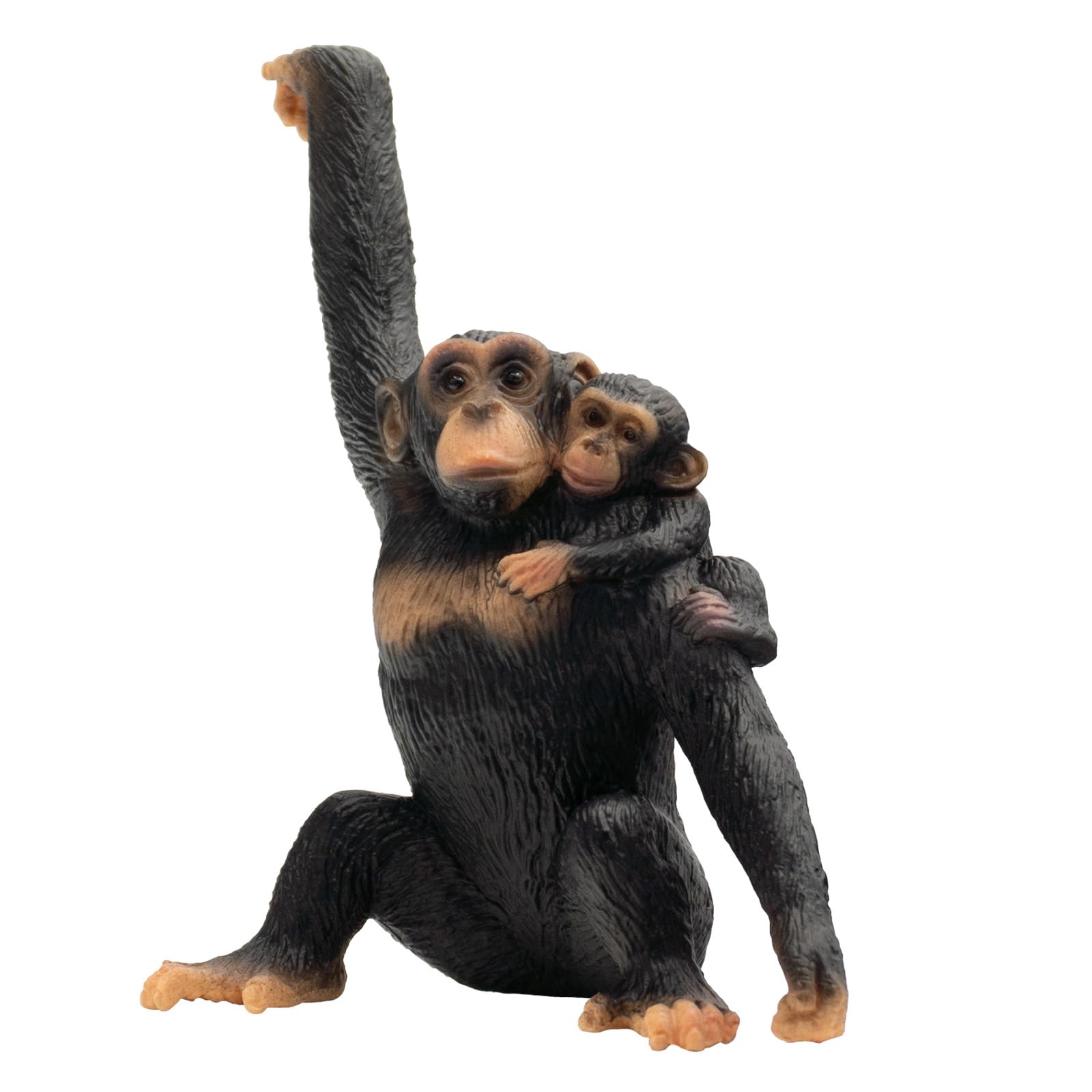 Bullyland "Chimpanzee Figure with baby (Multi-Colour)