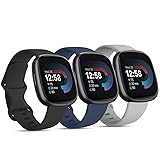 3 PACK Sport Band Compatible with Fitbit Sense 2