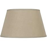 Cal Lighting SH-8114-16E Round hardback Linen Shade, Khaki