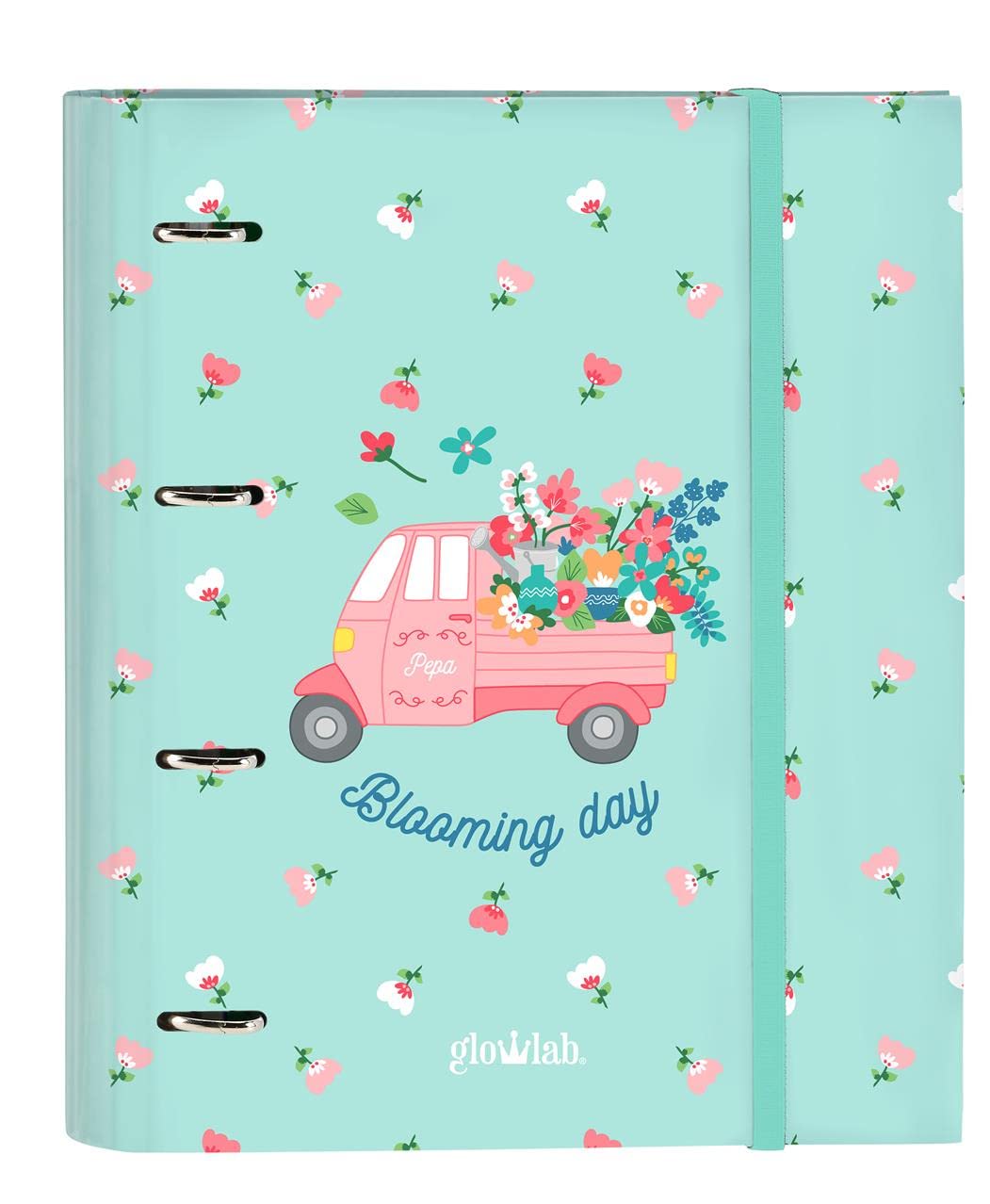 Safta -Folder 4 ANI 35Mm C/Refill Glowlab Pepa 27X32X3,5Cm, Multicolor (512217666)