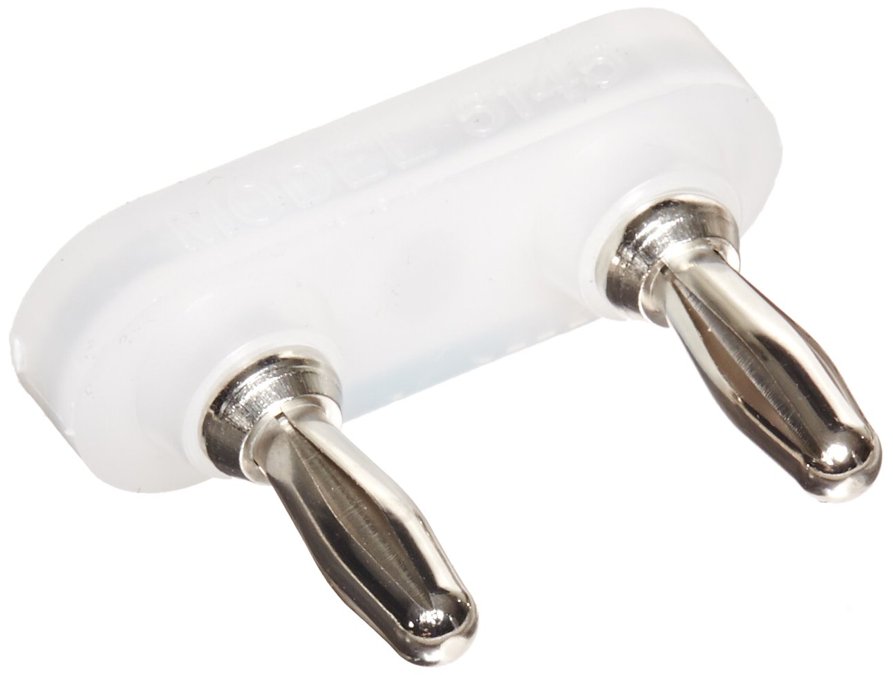 Pomona 5145 Brass Incapsulated Double Banana Plug Shorting Bar, 0.99" Height, 1.35" Width (Pack