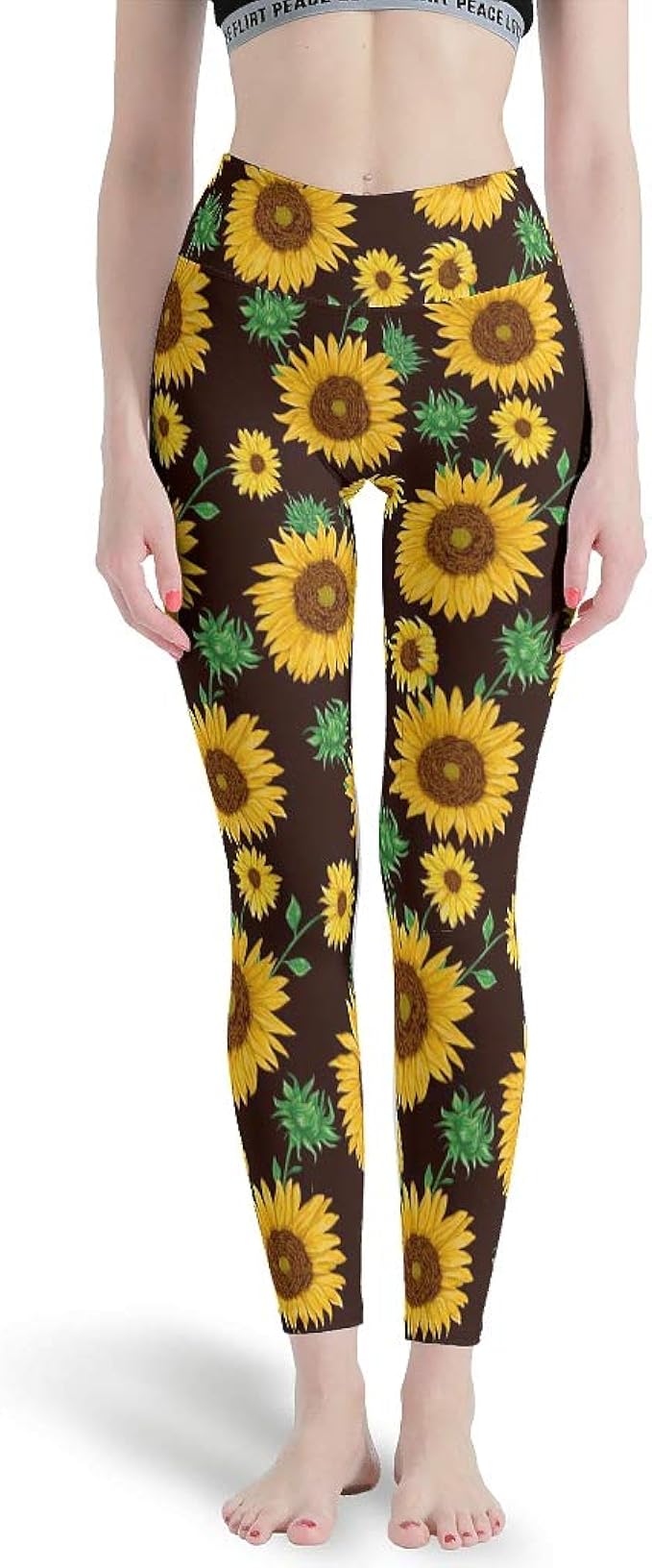 sunflower workout leggings