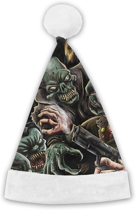 Amazon Com Halloween Creepy Scary Cartoon Characters Xmas Cap Hat Santa Claus Party For Vacation Pack Top Beanie Set Novelty Fancy Creative Home Kitchen