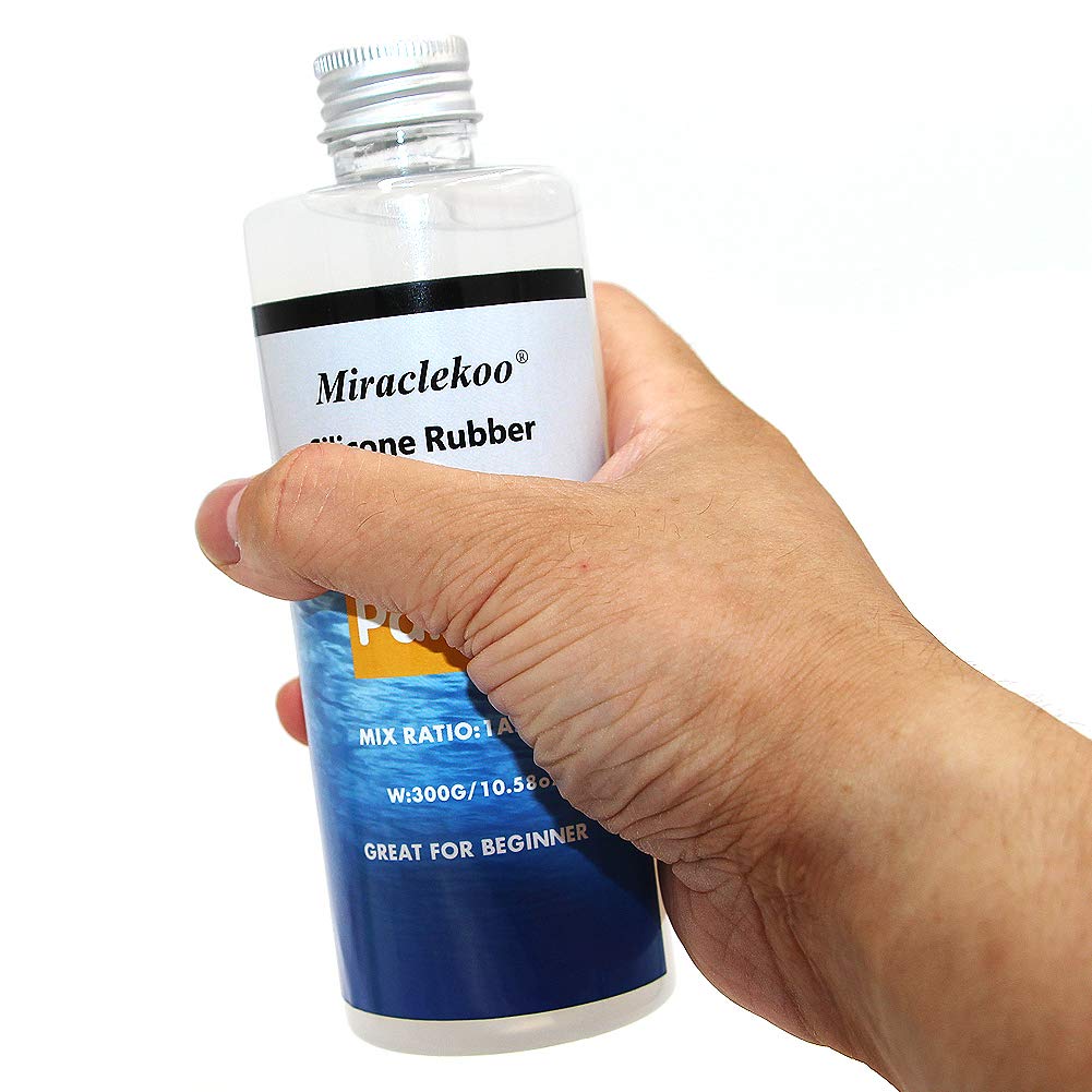 Miraclekoo Silicone Mold Making Kit Liquid Silicone Rubber 15A Platinum Silicone Translucent Mold Making Silicone for Resin Molds, Resin Casting, Silicone Molds (21.16 oz)