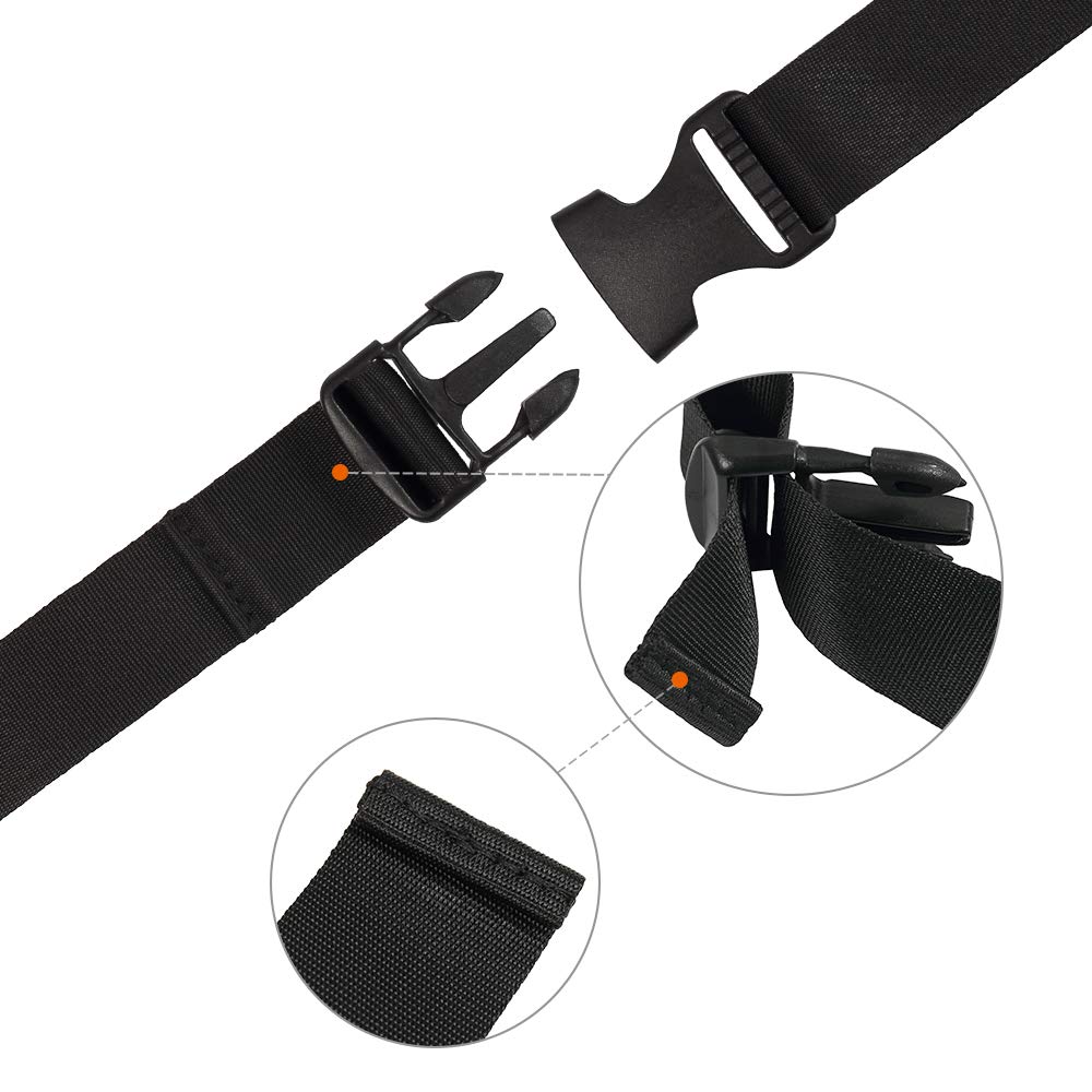 Vigorport Utility Straps with Quick Release Buckle,Nylon Backpack Accessory Sleeping Bag Strap,1.25