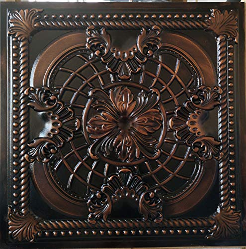 Suspended Ceiling Tiles Faux Tin Palaeo Copper Pl31 10pcs Lot