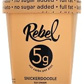 Rebel Ice Cream - Low Carb, Keto - Snickerdoodle (8 Count)