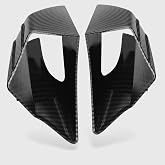 WOOGA Motorcycle Side Winglet,Motorcycle Side Spoiler Front Fairing Aerodynamic Winglets Air Deflector Wing Compatible with Ho&amp;n&amp;da CBR650R 2019-2023 Su&amp;zu&amp;ki GSX250R (Carbon Fiber Look)