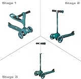 Evo 3-IN-1 Cruiser Scooter Adjustable Height 3 Stages Seated to Push view 2