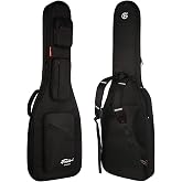 FOALS Phantom Series Guitar Case Colorful Guitar Gig Bag Super thick with Storage Space (Black, Bass)