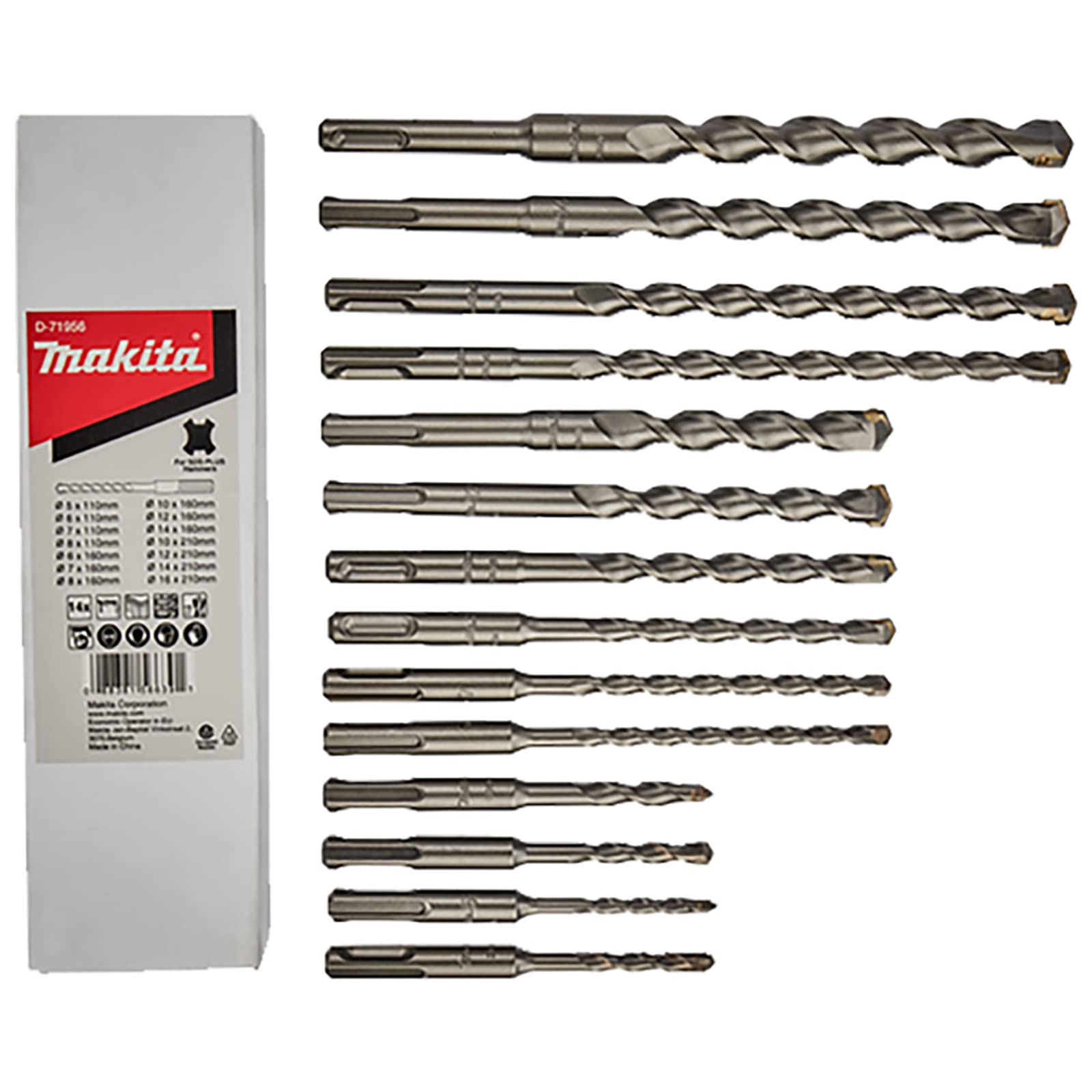 Makita D-71956 14 Piece TCT Drill Bit Set