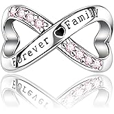 Doyafer Forever Family Charm 925 Sterling Silver Charm Fit Women's Necklace Bracelet Birthday Gift for Family