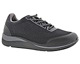 Drew Champ Mens Lace Up Comfort Shoe, Black Mesh